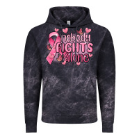 Cloud Black nobody fights alone cancer Vintage Hoodie - MaliasSmallBusiness