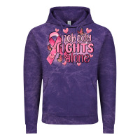 Cloud Purple nobody fights alone cancer Vintage Hoodie - MaliasSmallBusiness