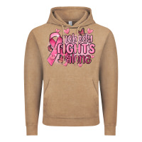 Vintage Coffee nobody fights alone cancer Vintage Hoodie - MaliasSmallBusiness