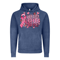 Vintage Denim nobody fights alone cancer Vintage Hoodie - MaliasSmallBusiness