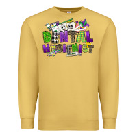 Antique Gold dental hygienest mardi gras Premium Sweatshirt - CowGirlArtShop