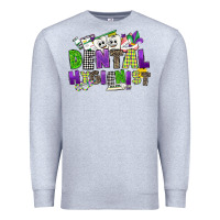 Heather Grey dental hygienest mardi gras Premium Sweatshirt - CowGirlArtShop