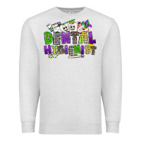 Oatmeal Heather dental hygienest mardi gras Premium Sweatshirt - CowGirlArtShop
