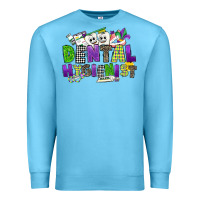 Ocean Blue dental hygienest mardi gras Premium Sweatshirt - CowGirlArtShop