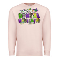Pale Pink dental hygienest mardi gras Premium Sweatshirt - CowGirlArtShop