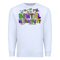 White dental hygienest mardi gras Premium Sweatshirt - CowGirlArtShop