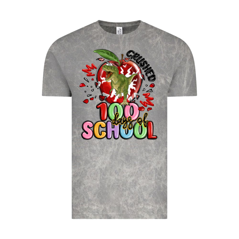 Crushed 100 Days Of School Vintage Tee by MaliasSmallBusiness | Teevron