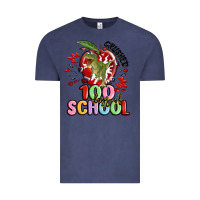 Vintage Denim crushed 100 days of school Vintage Tee - MaliasSmallBusiness