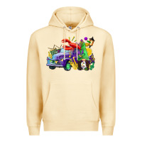 Pina Colada mardi gras gnome on the truck Premium Hoodie - CowGirlArtShop
