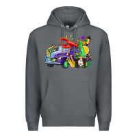 Rock mardi gras gnome on the truck Premium Hoodie - CowGirlArtShop