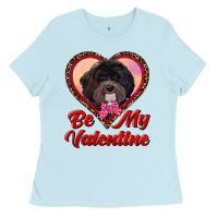 Baby Blue be my valentine Ladies Tee - RanaPortraitStore