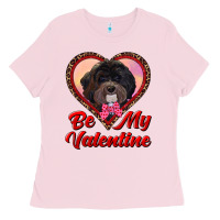 Bubblegum Pink be my valentine Ladies Tee - RanaPortraitStore