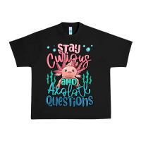 Black stay curious and axolotl questions Urban Heavy Tee - MaliasSmallBusiness