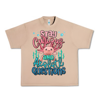 Burro stay curious and axolotl questions Urban Heavy Tee - MaliasSmallBusiness