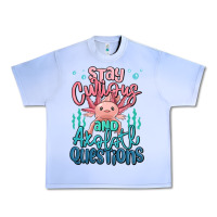 Grape Ice stay curious and axolotl questions Urban Heavy Tee - MaliasSmallBusiness