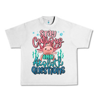 Lunar Rock stay curious and axolotl questions Urban Heavy Tee - MaliasSmallBusiness