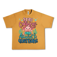 Peanut Butter stay curious and axolotl questions Urban Heavy Tee - MaliasSmallBusiness