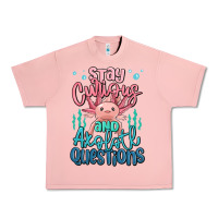 Salmon stay curious and axolotl questions Urban Heavy Tee - MaliasSmallBusiness