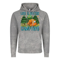 Cloud Rock life is better by the camp fire Vintage Hoodie - MaliasSmallBusiness