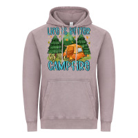 Vintage Zinc life is better by the camp fire Vintage Hoodie - MaliasSmallBusiness