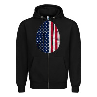 Black AMERICAN FLAG Zipper Hoodie - Bettercallsaul