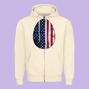 American Flag Zipper Hoodie Designed By Bettercallsaul