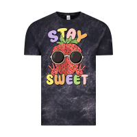 Cloud Black stay sweet Vintage Tee - MaliasSmallBusiness