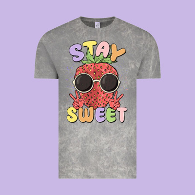Stay Sweet Vintage Tee Designed By Maliassmallbusiness