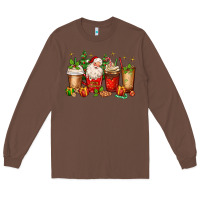 Chestnut Christmas Santa coffee cups Long Sleeve Tee - MaliasSmallBusiness