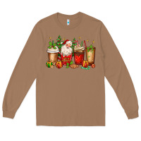 Toasted Coconut Christmas Santa coffee cups Long Sleeve Tee - MaliasSmallBusiness