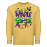 Antique Gold happy mardi gras yall Premium Sweatshirt - CowGirlArtShop