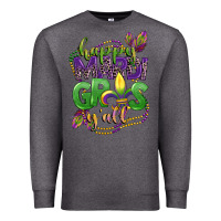 Charcoal Heather happy mardi gras yall Premium Sweatshirt - CowGirlArtShop