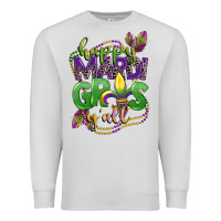 Dove Grey happy mardi gras yall Premium Sweatshirt - CowGirlArtShop