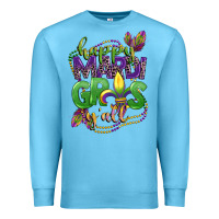 Ocean Blue happy mardi gras yall Premium Sweatshirt - CowGirlArtShop