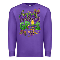 Purple happy mardi gras yall Premium Sweatshirt - CowGirlArtShop