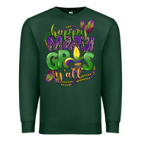 Sports Green happy mardi gras yall Premium Sweatshirt - CowGirlArtShop