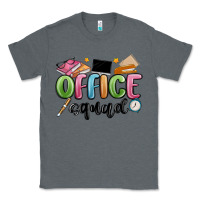 Charcoal Heather office squad Classic Tee - MaliasSmallBusiness
