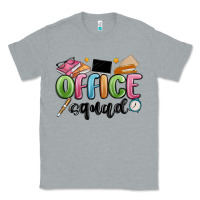 Heather Grey office squad Classic Tee - MaliasSmallBusiness