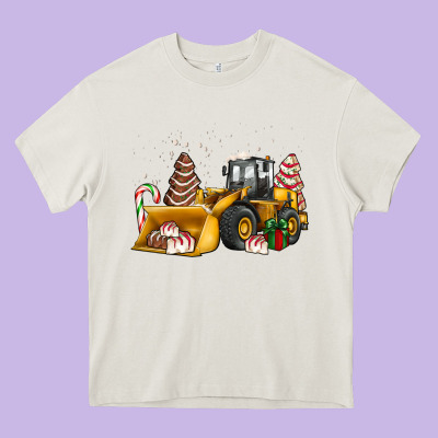 Little Debbie Tree Cakes Bulldozer Heavy Core Tee Designed By Jahusdesignshop