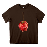 Chocolate Brown apple candy Heavy Core Tee - AdoDesignShop
