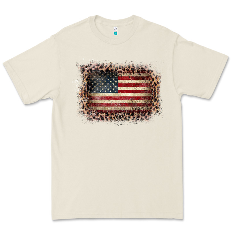 Old Leopard American Flag Frame Premium Tee by Bettercallsaul | Teevron