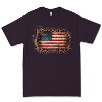 Plum Old Leopard American Flag Frame Premium Tee - Bettercallsaul