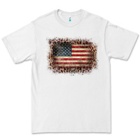 White Old Leopard American Flag Frame Premium Tee - Bettercallsaul