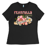 Black fearfully and wonderfully created Ladies Tee - JahusDesignShop