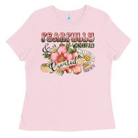 Bubblegum Pink fearfully and wonderfully created Ladies Tee - JahusDesignShop