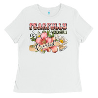White fearfully and wonderfully created Ladies Tee - JahusDesignShop