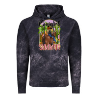 Cloud Black cowgirl summer Vintage Hoodie - MaliasSmallBusiness