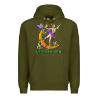 Army Green mardi gras cutie Premium Hoodie - CowGirlArtShop