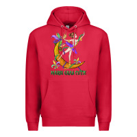 Cardinal mardi gras cutie Premium Hoodie - CowGirlArtShop