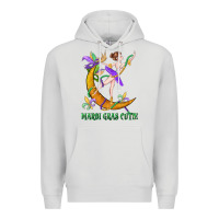 Dove Grey mardi gras cutie Premium Hoodie - CowGirlArtShop